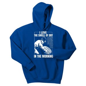 I Love The Smell Of Dry Concrete In The Morning Kids Hoodie