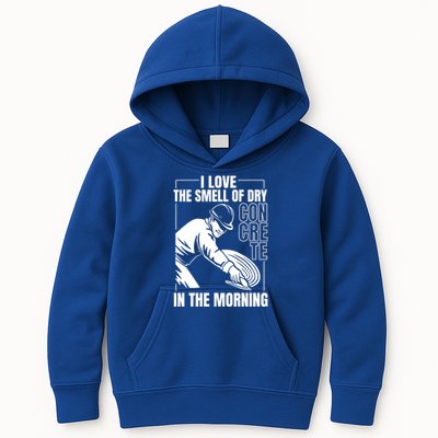 I Love The Smell Of Dry Concrete In The Morning Kids Hoodie