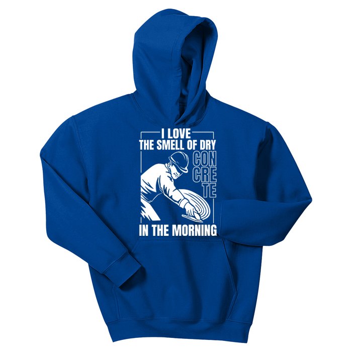 I Love The Smell Of Dry Concrete In The Morning Kids Hoodie