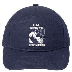 I Love The Smell Of Dry Concrete In The Morning 7-Panel Snapback Hat