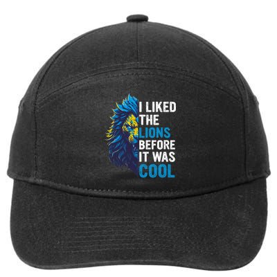 I Liked The Lions Before It Was Cool 7-Panel Snapback Hat
