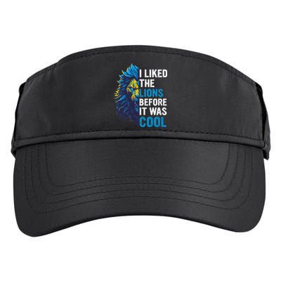 I Liked The Lions Before It Was Cool Adult Drive Performance Visor