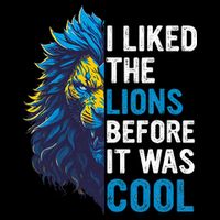 I Liked The Lions Before It Was Cool Cropped Pullover Crew