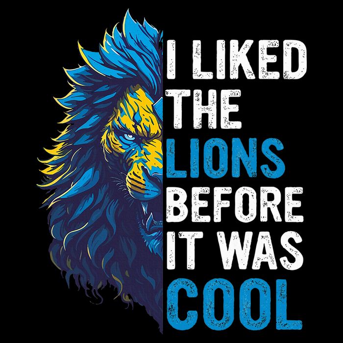 I Liked The Lions Before It Was Cool Cropped Pullover Crew