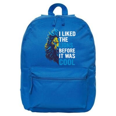 I Liked The Lions Before It Was Cool 16 in Basic Backpack