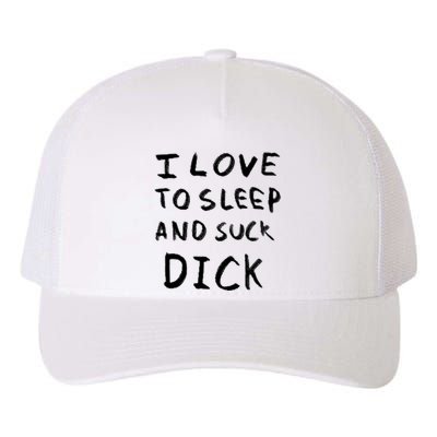 I Love To Sleep And Suck Dick Yupoong Adult 5-Panel Trucker Hat