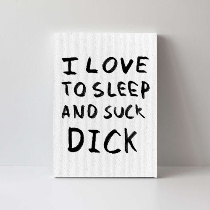 I Love To Sleep And Suck Dick Canvas