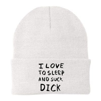 I Love To Sleep And Suck Dick Knit Cap Winter Beanie