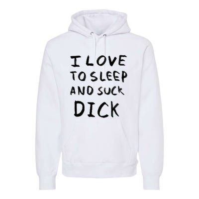 I Love To Sleep And Suck Dick Premium Hoodie