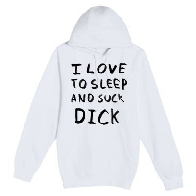 I Love To Sleep And Suck Dick Premium Pullover Hoodie