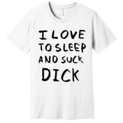 I Love To Sleep And Suck Dick Premium T-Shirt