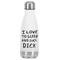 I Love To Sleep And Suck Dick Stainless Steel Insulated Water Bottle