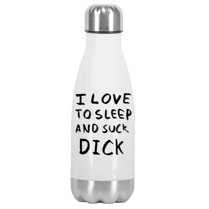 I Love To Sleep And Suck Dick Stainless Steel Insulated Water Bottle