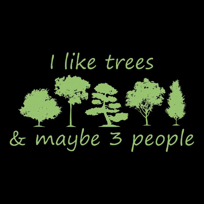 I Like Trees & Maybe 3 People Nature Tree Lover Tree Hugger Mousepad