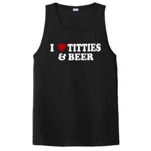 I Love Tittes And Beer PosiCharge Competitor Tank