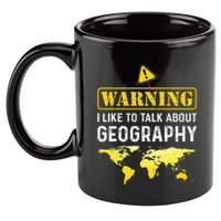 I Like To Talk About Geography 11oz C Handle Ceramic Mug
