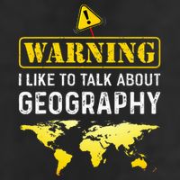 I Like To Talk About Geography Golf Towel