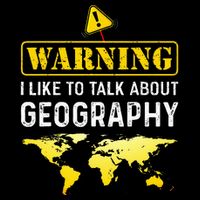 I Like To Talk About Geography Cropped Pullover Crew