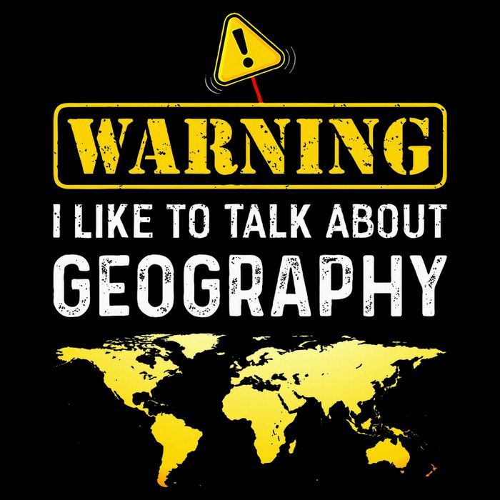 I Like To Talk About Geography Cropped Pullover Crew