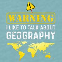 I Like To Talk About Geography Sueded Cloud Jersey T-Shirt