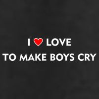 I Love To Make Boys Cry Funny Heart 11oz C Handle Ceramic Mug