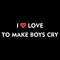I Love To Make Boys Cry Funny Heart Baby Bodysuit