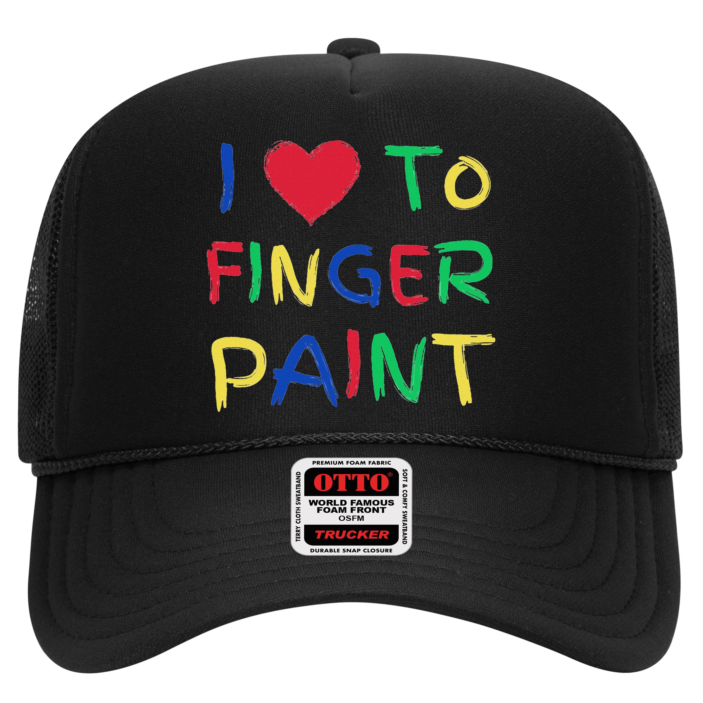 I Love To Finger Paint Couple Valentine Day Cute Heart Love Hat