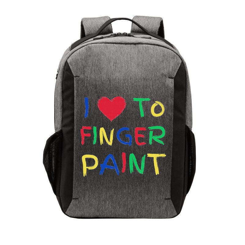 I Love To Finger Paint Couple Valentine Day Cute Heart Love Vector Backpack