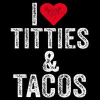 I Love Titties And Tacos Heart Funny Adult Phone Accessory Bag