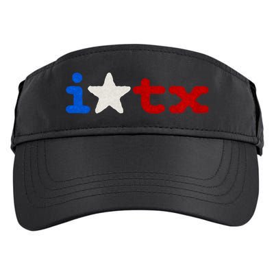 I Love Texas Adult Drive Performance Visor