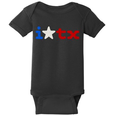 I Love Texas Baby Bodysuit