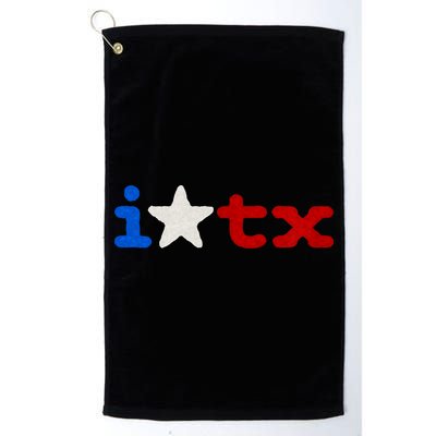 I Love Texas Golf Towel