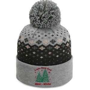 I Like Them Real Thick And Sprucey Christmas Tree Funny Xmas Cute Gift The Baniff Cuffed Pom Beanie