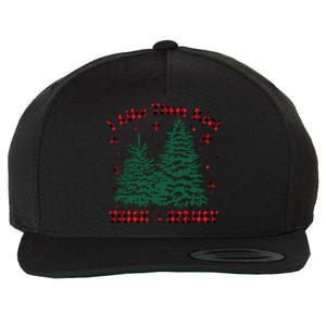 I Like Them Real Thick And Sprucey Christmas Tree Funny Xmas Cute Gift Wool Snapback Cap