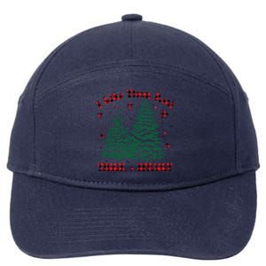 I Like Them Real Thick And Sprucey Christmas Tree Funny Xmas Cute Gift 7-Panel Snapback Hat