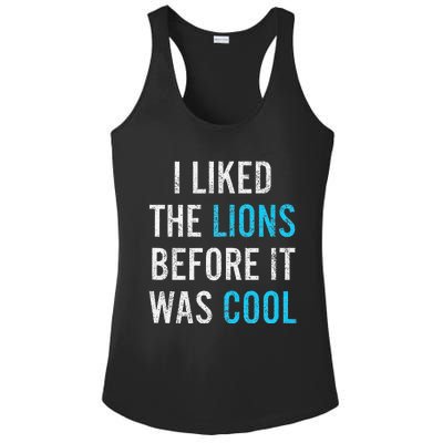 I Liked The Lions Before It Was Cool Funny Memes Ladies PosiCharge Competitor Racerback Tank