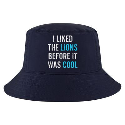 I Liked The Lions Before It Was Cool Funny Memes Cool Comfort Performance Bucket Hat