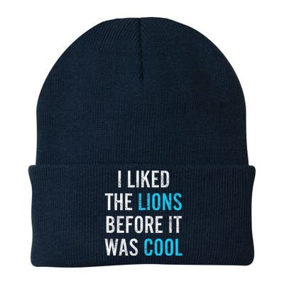 I Liked The Lions Before It Was Cool Funny Memes Knit Cap Winter Beanie