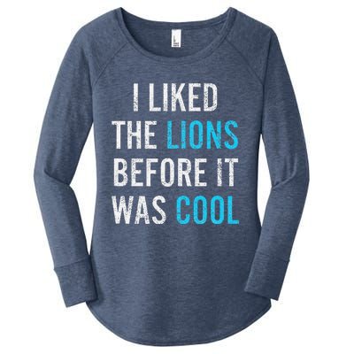 I Liked The Lions Before It Was Cool Funny Memes Women's Perfect Tri Tunic Long Sleeve Shirt