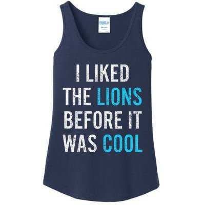 I Liked The Lions Before It Was Cool Funny Memes Ladies Essential Tank