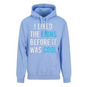 I Liked The Lions Before It Was Cool Funny Memes Unisex Surf Hoodie