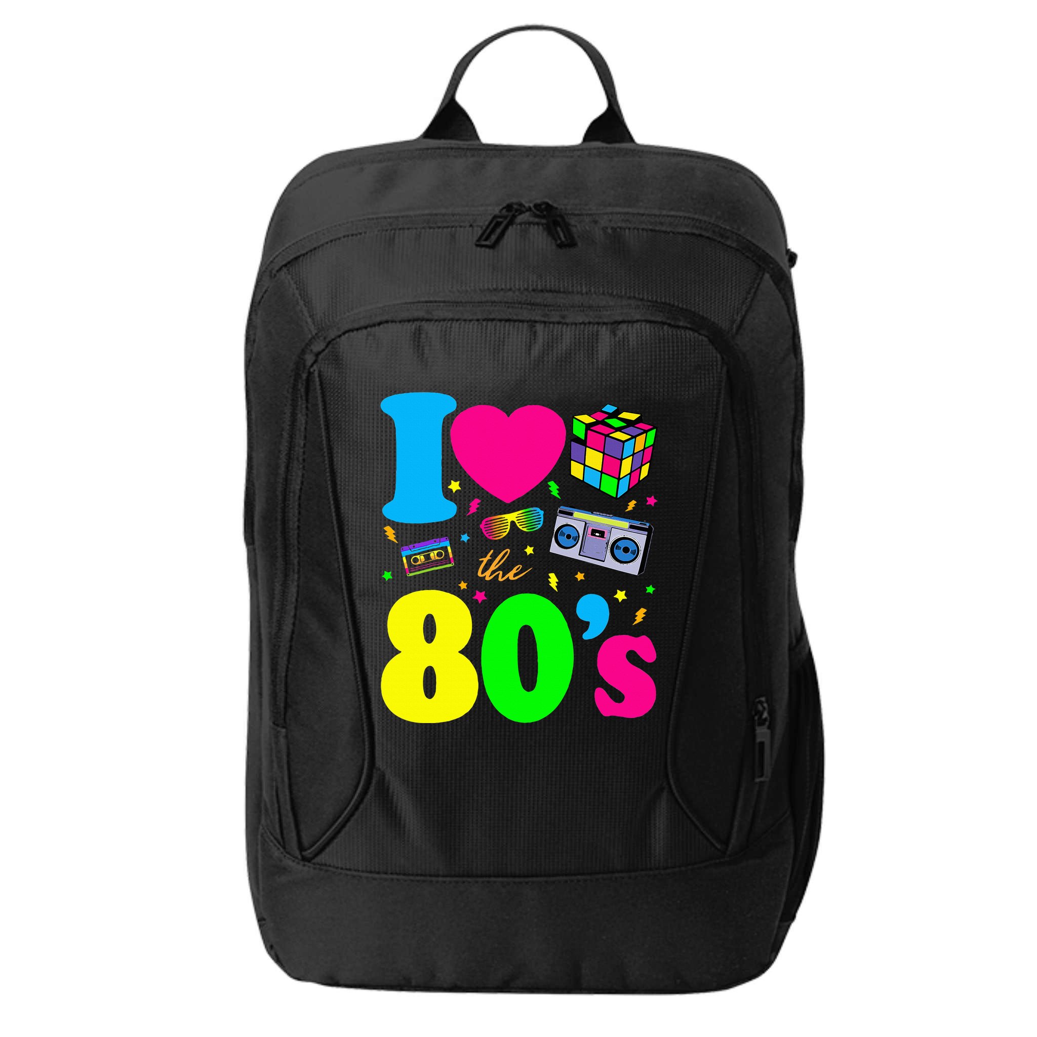 I Love The 80s Clothes Party Funny City Backpack