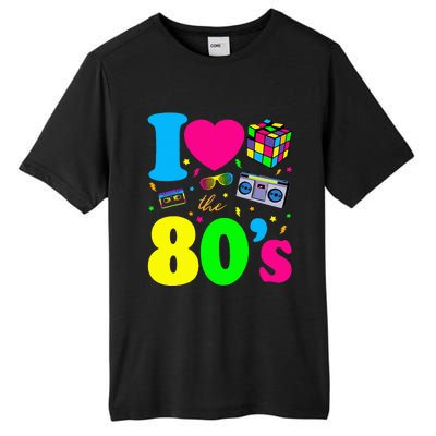 I Love The 80s Clothes Party Funny Tall Fusion ChromaSoft Performance T-Shirt