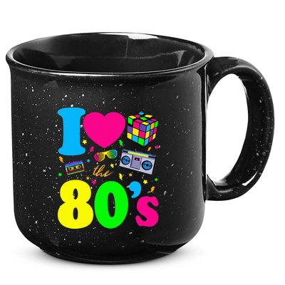 I Love The 80s Clothes Party Funny 15oz Campfire Ceramic Mug