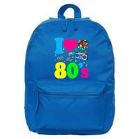 I Love The 80s Clothes Party Funny 16 in Basic Backpack