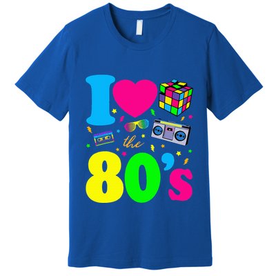 I Love The 80s Clothes Party Funny Premium T-Shirt