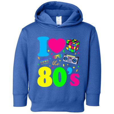 I Love The 80s Clothes Party Funny Toddler Hoodie