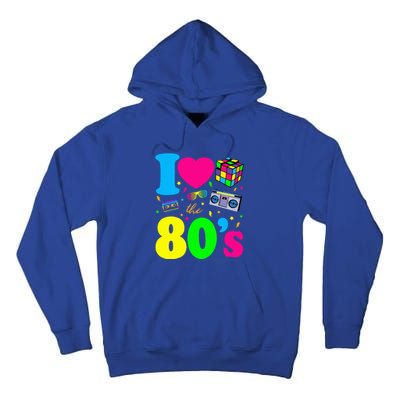 I Love The 80s Clothes Party Funny Tall Hoodie