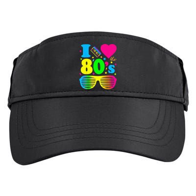I Love The 80s Clothes For Women And Men Party Funny Adult Drive Performance Visor