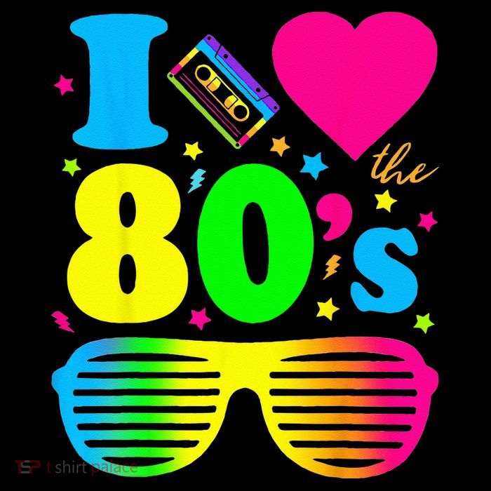 I Love The 80s Clothes For Women And Men Party Funny Flatbill Hat